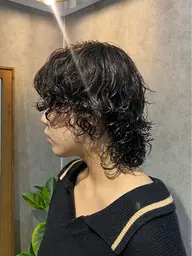 【ダメージレスクリームパーマ🐄】【ショートさん向け✨】cut➕perm➕Aujua treatment🕊️