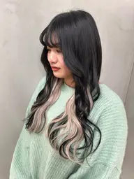 【最高級人毛】馴染ませカット無料✨トレンド✨❤️‍🔥韓国風❤️‍🔥インナーエクステ 20枚！