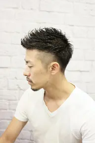 【メンズソフトカールスタイル】メンズカット＋パーマ＋ヘアセット  ✂ツイスパや強いパーマはお断りします✂
