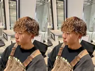 本日限定 メンズ カット+パーマ(ツイスト、ニュアンスパーマ、緩スパイラル、極道パーマ)+トリートメント