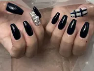 ワンカラー➕2本アート¥6980(他店オフ¥1000)