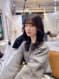 【気になるポイントアプローチ💫】顔まわりカット+ポイントストレート❣️