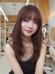 3/18限定🧡🧚‍♀️レイヤーハッシュカット＋艶カラー＋艶トリートメント🌟🧡施設サービス料金5%🙇‍♂️