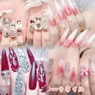 大人気!	チップ長さだし+持ち込みデザイン(デザイン、パ一ツ10本	 ok)