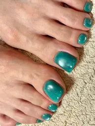 【オフ込みフットネイルワンカラー】2色選択可能/ミラーネイル、マグネットネイル、マットコートも可能。⚠️支払いは現金指定