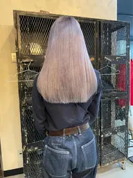 ケアブリーチ+外国人風カラー