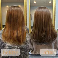 【髪質改善】カット + デトックスカラー+酵素トリートメント insta:watashun1017