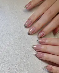 チップ長さ出しガラスフレンチ10500円（初回オフ無料）