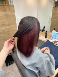 【ちょこっとブリーチカラーしたい方へおすすめ】インナーカラー🌟ブリーチ＋オンカラー🫧