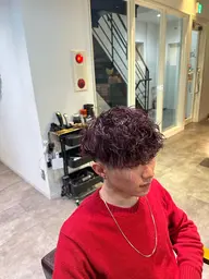 【垢抜けバツグン!】メンズカット+パーマ+カラー