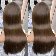 🟥大赤字覚悟🟥1日3名様限定❣️韓国風カット＋カラー＋柔らか縮毛矯正＋選べる髪質改善トリートメント💞