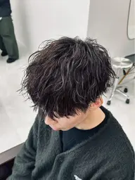 【🔥3月まで限定クーポン🔥】デザインカット➕ツイストスパイラルパーマ［メンズカット／メンズパーマ／ツイストスパイラル