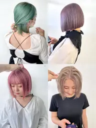 カット+ケアブリーチトリプルカラー+最高級4ステップトリートメント