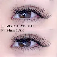 《上下セット》【持続力×ボリューム】メガフラットラッシュ付け放題¥9990【土日祝¥11000】