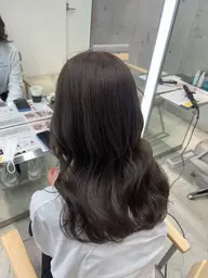 【髪にまとまりや潤いがほしい方◎】🫧透明感カラー🫧ワンカラー +(4step)コアミートリートメント✨