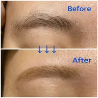 【アイブロウWax &トーンアップ】色味を少し明るくした後、Waxで形を整えます。眉毛を3週間伸ばして下さい★4800円