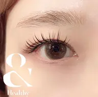 【エクステ×パーマ】アンドヘルシー80本(オフ/付け足し不可)(100本/120本ご相談ください)