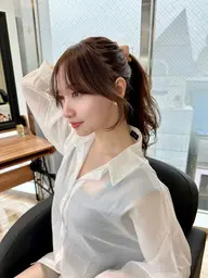 顔周りカット（おくれ毛）＋前髪カット¥2500