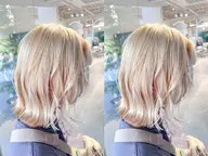 【クーポン人気No.2】ケアブリーチ+髪質改善カラー+うる艶TR込み¥15000