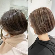 カット＋白髪ぼかしハイライト＋トリートメント