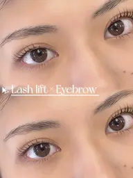 【 人気No.2垢抜けmenu✌🏻】すっぴんでも盛れる♡上下まつげパーマ+美眉スタイリング💖