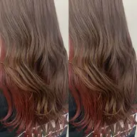 《🔅ケアブリーチ使用🔅》『暖色が好きな方』全体カット➕インナーカラー➕トリートメント