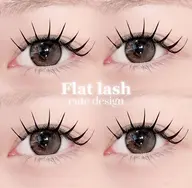 Lカール フラットラッシュ100本