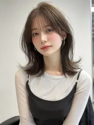 前髪カット + カラー