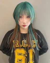 （２回目の方限定💖）ケアブリーチ+カラー+トリートメント✨（ブリーチカラー/ウルフカット/ボブ／レイヤー）