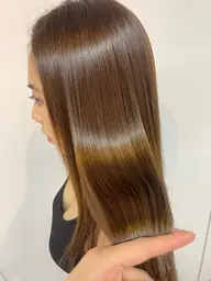 【人気NO.1】ナチュラル酸性ストレート＋髪質改善トリートメント✨️