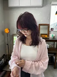 【平日限定】　カット+艶カラー+トリートメント　¥14500→7800