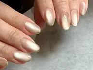 【オフなし】平日限定⭐︎ツヤツヤ上品マグネットネイル🧲ショートネイルにもおすすめ💅✨