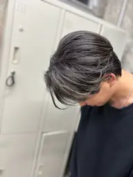 【メンズハイライト】🌿ブリーチ+オンカラー+トリートメント+クイックスパ🌿