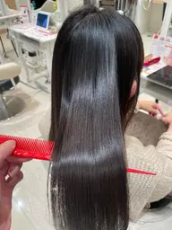 【梅雨対策NO.1✨】カット＋縮毛矯正＋ハホニコトリートメント