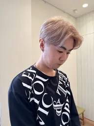 ❗️初ブリーチでも安心❗️【メンズカット+ケアブリーチ+ケアカラー】ケア剤を使用したダブルカラー💫