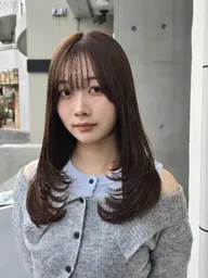 カット+ケアカラー+トリートメント