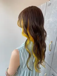 【インナーカラー】インナーブリーチ+艶カラー