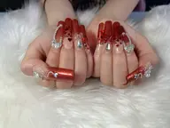 チップ長さだし10本🌟パーツ類付け放題🎀🫧【持ち込みデザイン】