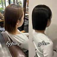 🥣 透明感ワンカラー  ※ロング料金有 極上トリートメントプレゼント‼️