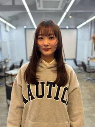 【12月限定🎄】カット+透明感カラー＋髪質改善トリートメント7,700