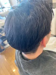 カット、シャンプー、シェービング、全体カラー (メンズ限定)