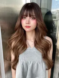 【⠀前髪の癖が気になる方☁️💧⠀】前髪縮毛矯正＋前髪、【顔周りカット付き】＋クイックトリートメント🫧