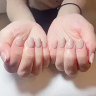 ワンカラー・ラメグラデーション💅オフ、ケア込み