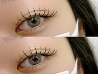 【学割U24】平日限定/フラットラッシュ120本/束感仕上げ