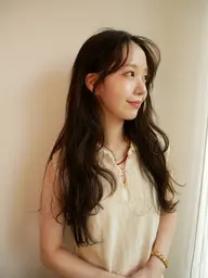 前髪.顔周りカット＋コテ巻きスタイリング🥨