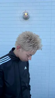 メンズ限定カット+ブリーチ+カラー+超音波トリートメント