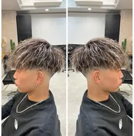 👑メンズカット+⚡️ハイライト+🌪ツイストパーマ