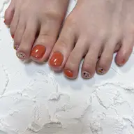 footネイル👣【4art👩🏻‍🎨】【ワンカラー部分は2色まで選択可‍】