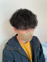 【大流行パーマ】🌊メンズカット+波巻きパーマ🌊