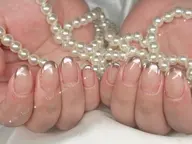 自爪🌸素敵なミラーフレンチ❤️ース1色付け【大塚駅】